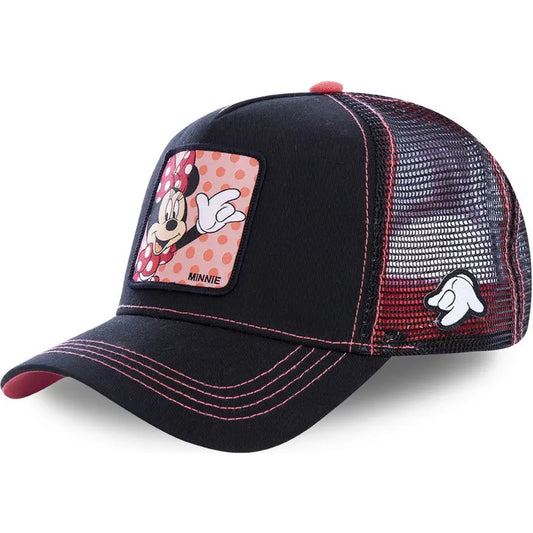 High-Quality Disney Style Cartoon Snapback – Unisex Cotton Mesh Baseball Cap for Men & Women