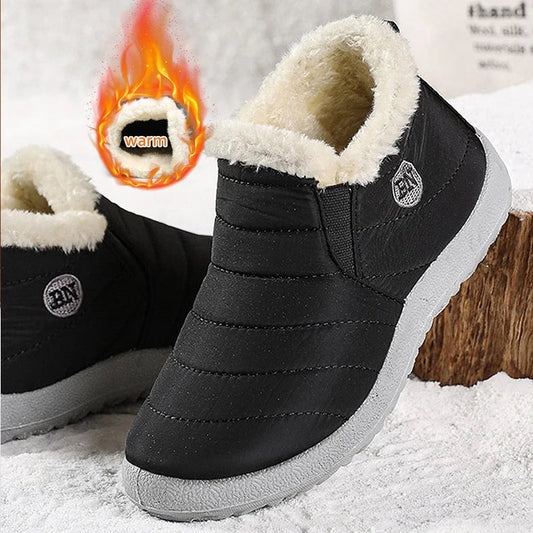Men’s Waterproof Winter Snow Boots – Outdoor Work Footwear with Plush Lining