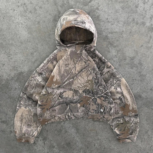 Y2K Camo Print Hoodie