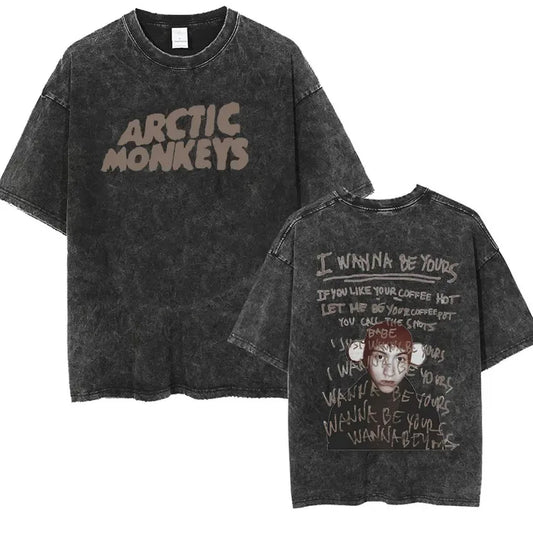Retro Rock Arctic Monkeys Music Album Graphic T-Shirt