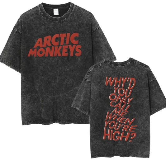 Retro Rock Arctic Monkeys Music Album Graphic T-Shirt