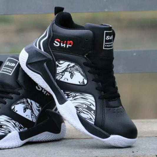 New Anti-Slip High-Top Men’s Basketball Sneakers – Luxury Running & Casual Fashion Shoes